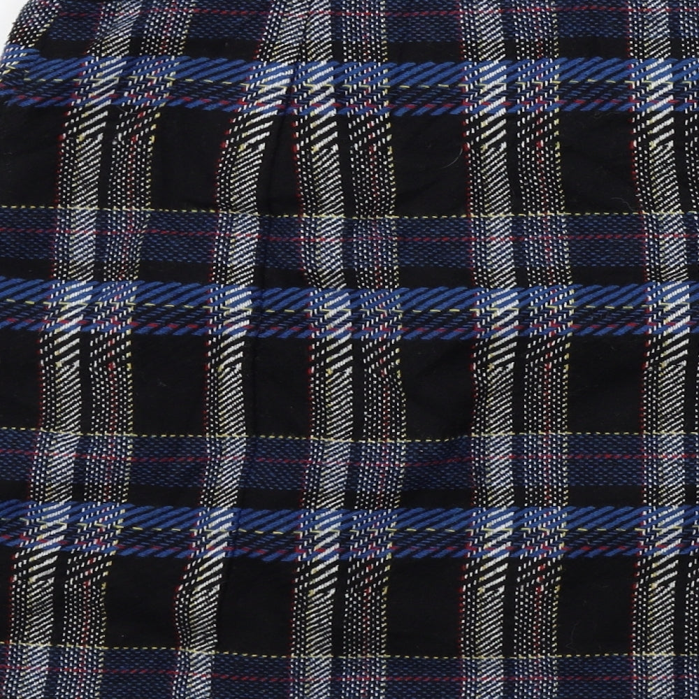 TU Womens Black Check  A-Line Skirt Size 16
