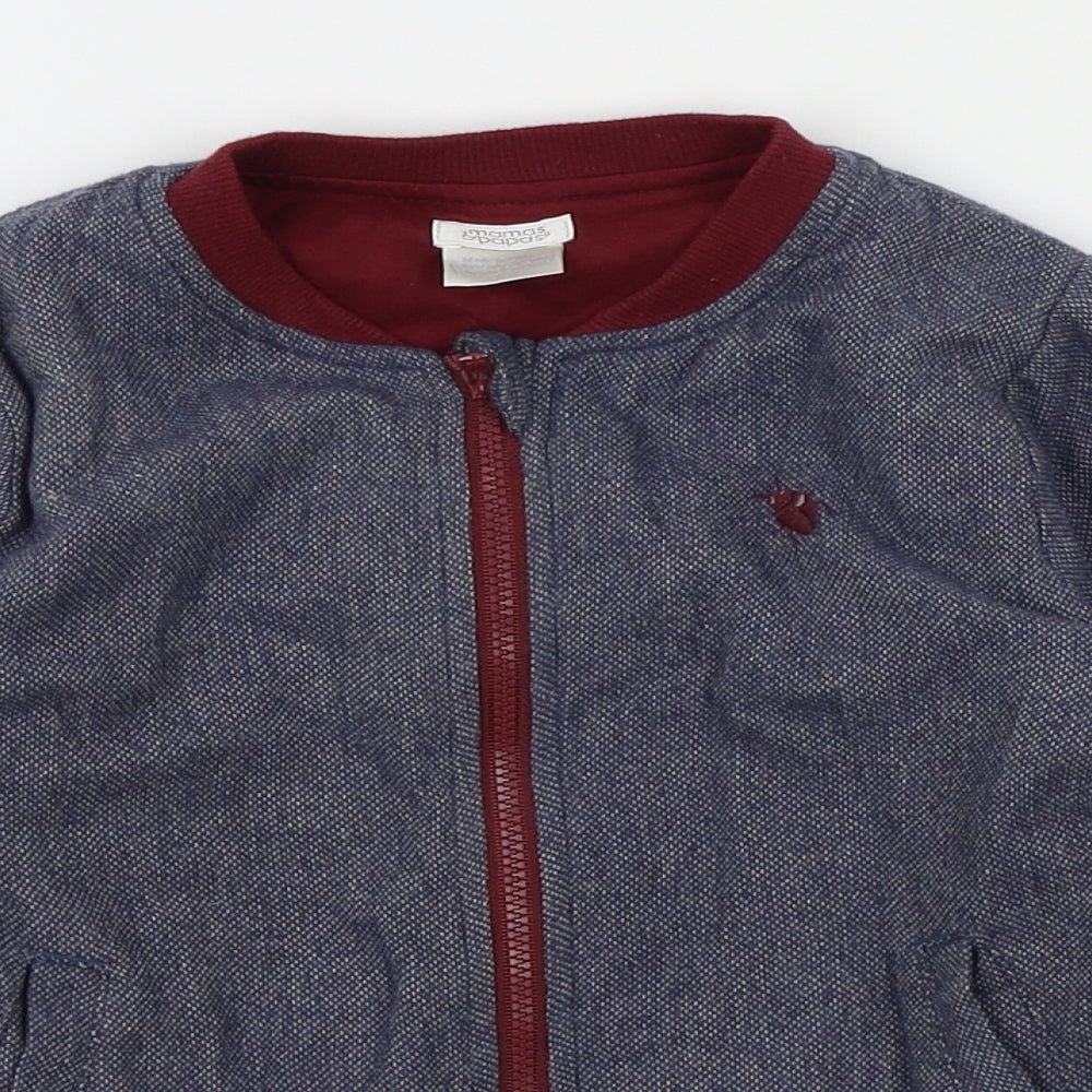 mamas & papas Boys Blue   Basic Coat Jacket Size 2-3 Years