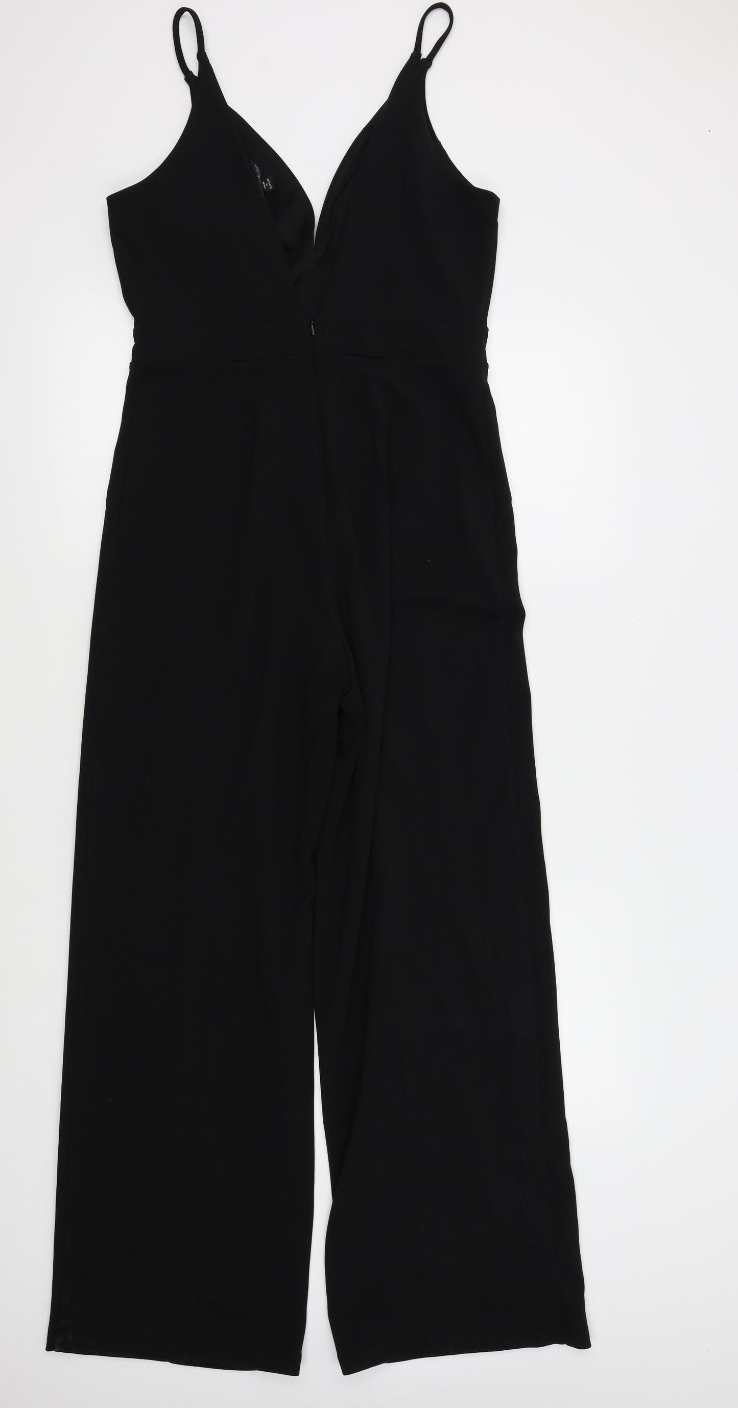 Miss Selfridge Womens Black Colourblock  Jumpsuit One-Piece Size 12 L29 in