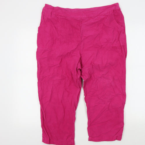 isle Womens Pink   Trousers  Size 18 L20 in