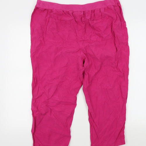 isle Womens Pink   Trousers  Size 18 L20 in