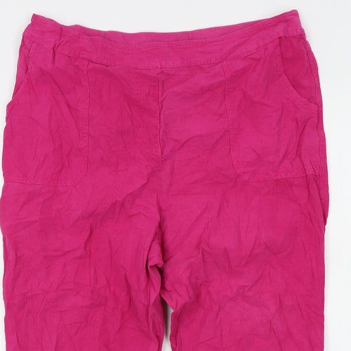 isle Womens Pink   Trousers  Size 18 L20 in