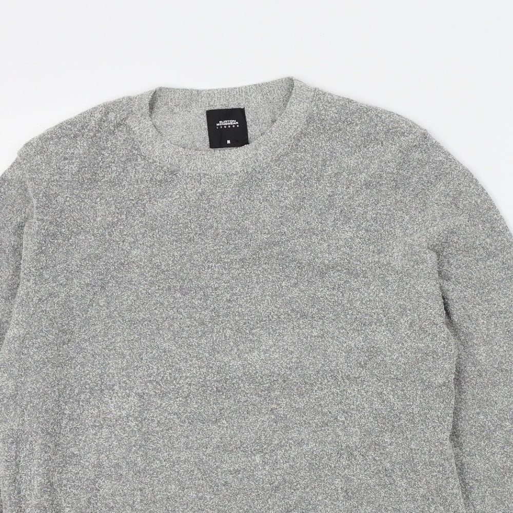 Burtons Mens Grey   Pullover Jumper Size M