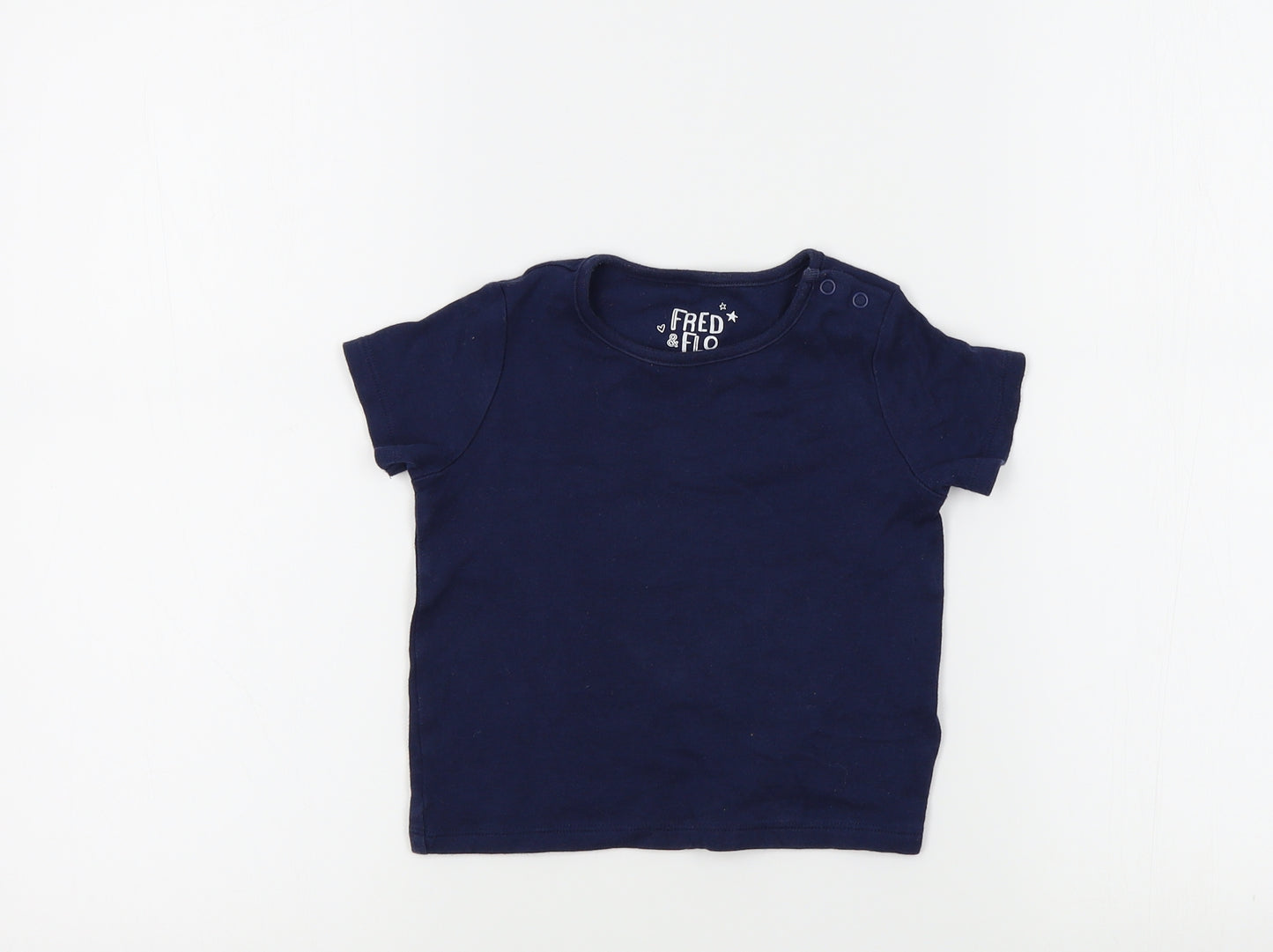 F&F Baby Blue Colourblock  Basic T-Shirt Size 12-18 Months
