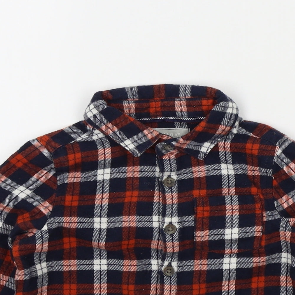 Primark Boys Blue Check  Basic Button-Up Size 12-18 Months