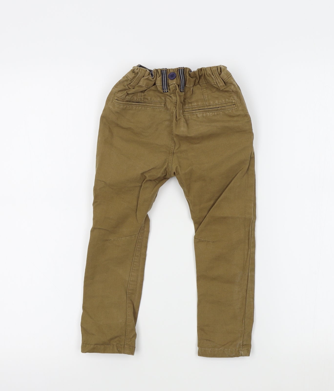 NEXT Boys Brown Colourblock  Chino Trousers Size 2-3 Years