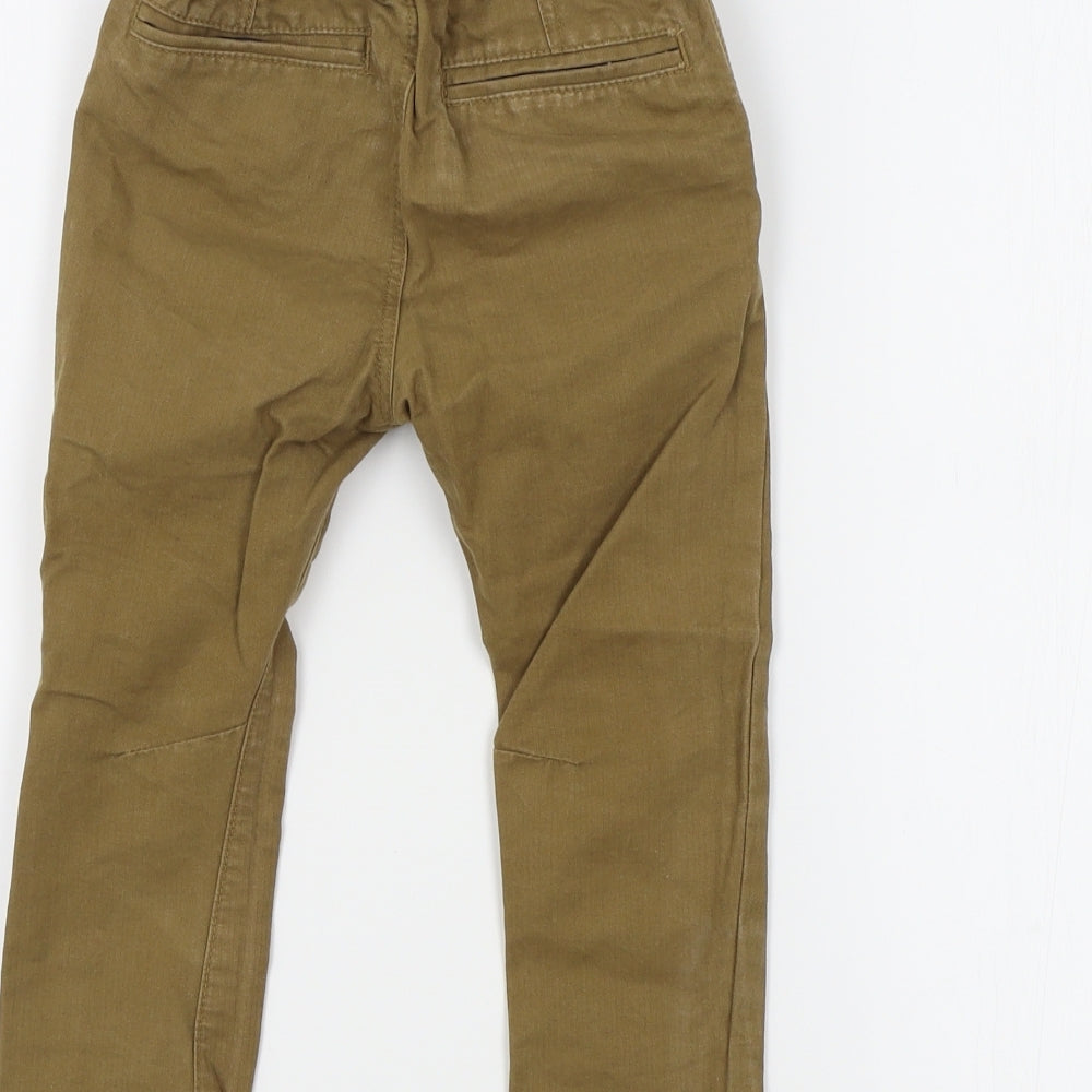 NEXT Boys Brown Colourblock  Chino Trousers Size 2-3 Years