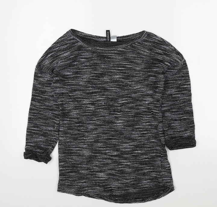 Divided Womens Black   Pullover Jumper Size XS