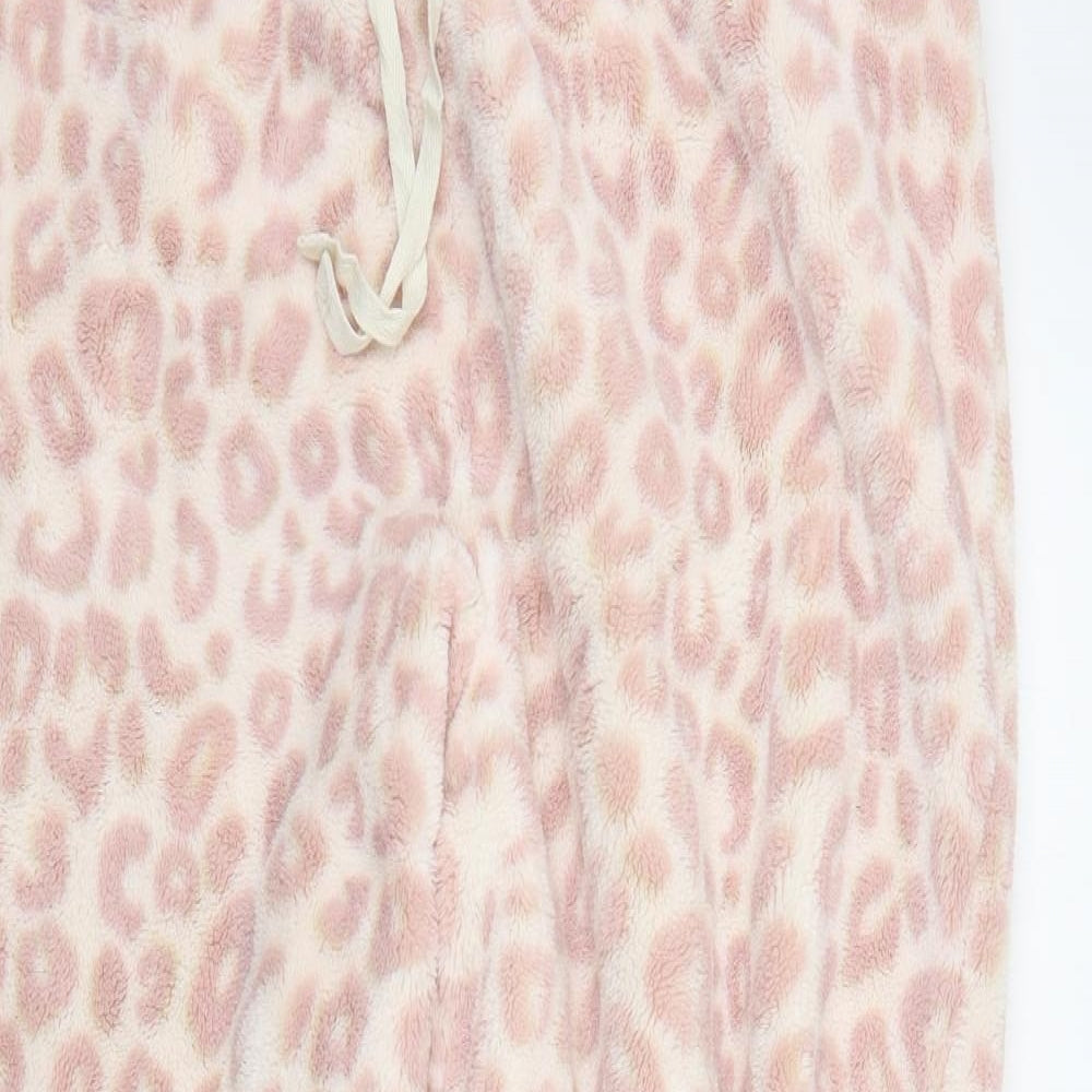 M&S Womens Pink Solid  Top Pyjama Pants Size 16