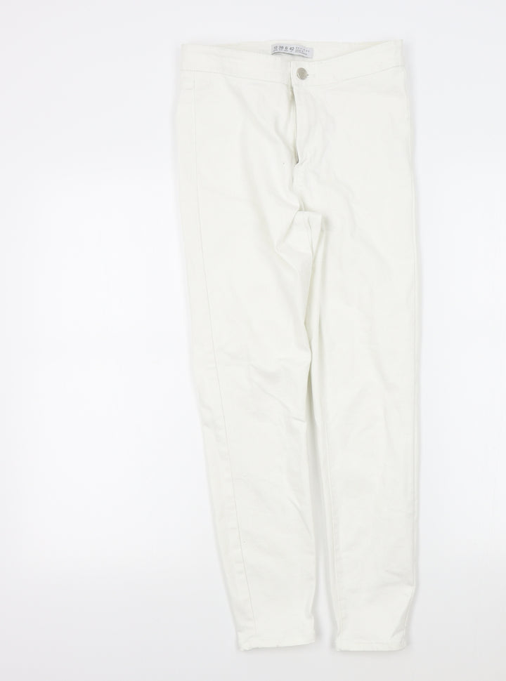 Denim & Co. Womens White Skinny Jeans Size 10 L25 in