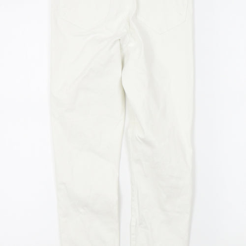 Denim & Co. Womens White   Skinny Jeans Size 10 L25 in