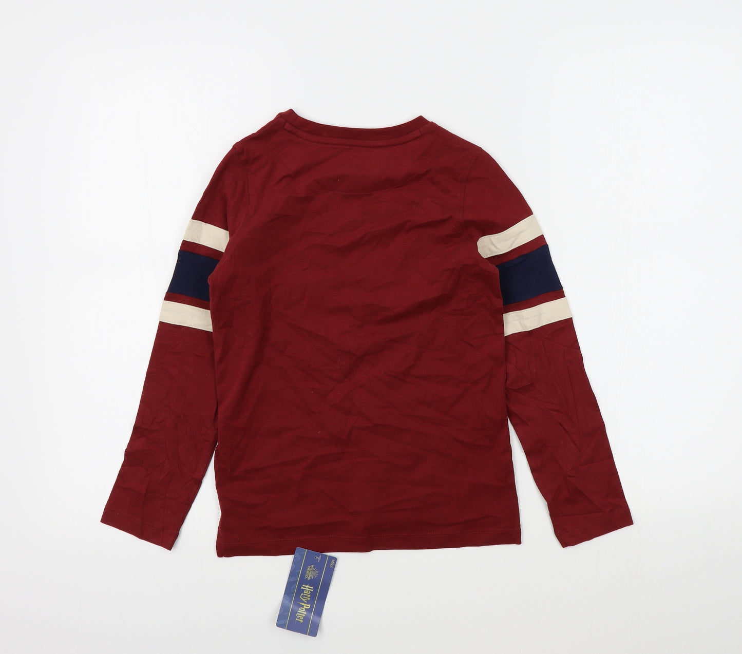 M&S Boys Red Colourblock  Pullover Jumper Size 8-9 Years  - harry potter