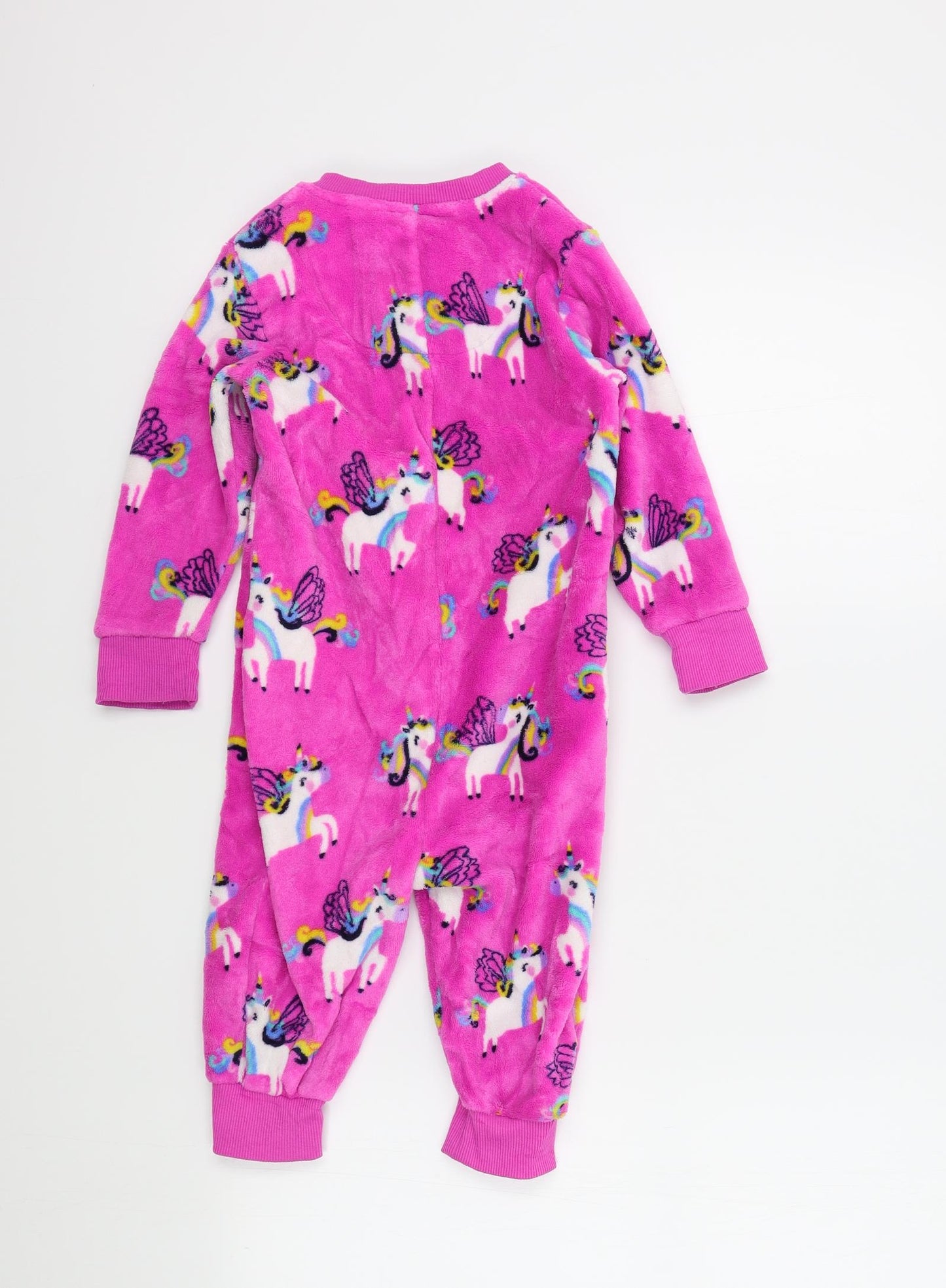 NEXT Girls Pink Colourblock  Top Bodysuit Size 2 Years  - unicorn