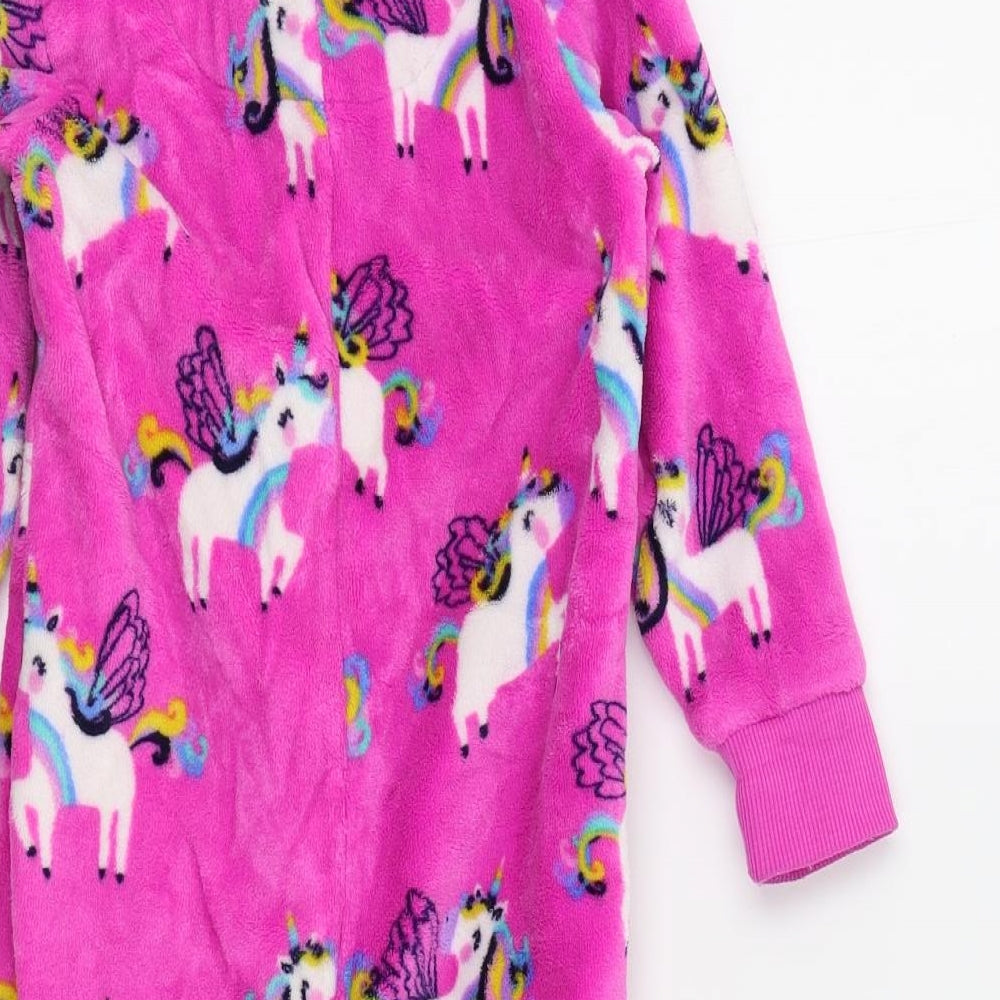 NEXT Girls Pink Colourblock  Top Bodysuit Size 2 Years  - unicorn