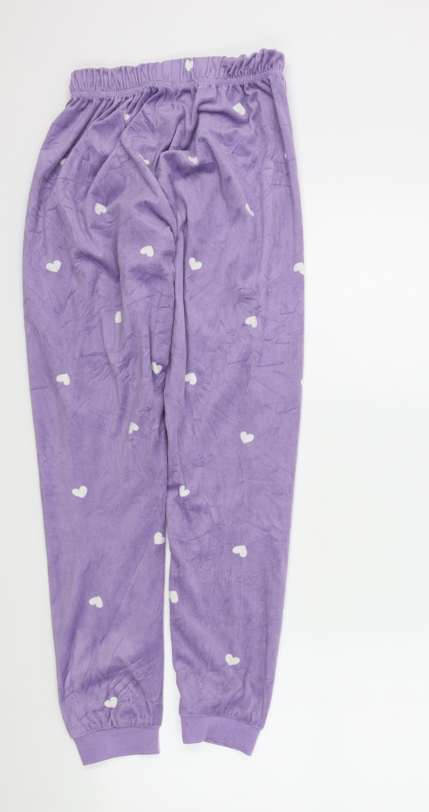 love to lounge Womens Purple Solid  Top Pyjama Pants Size XS