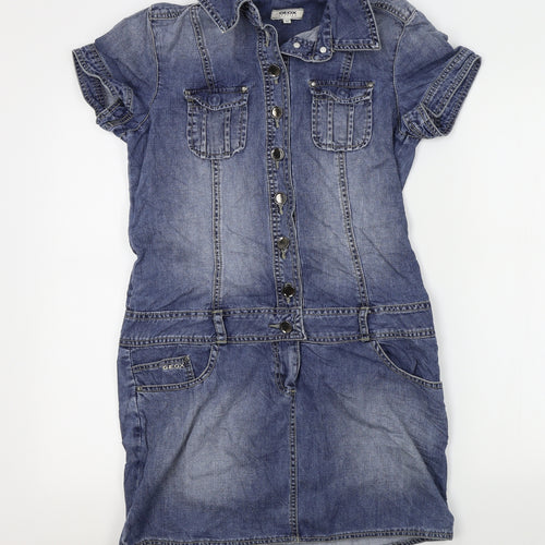 Geox Womens Blue   A-Line  Size 14