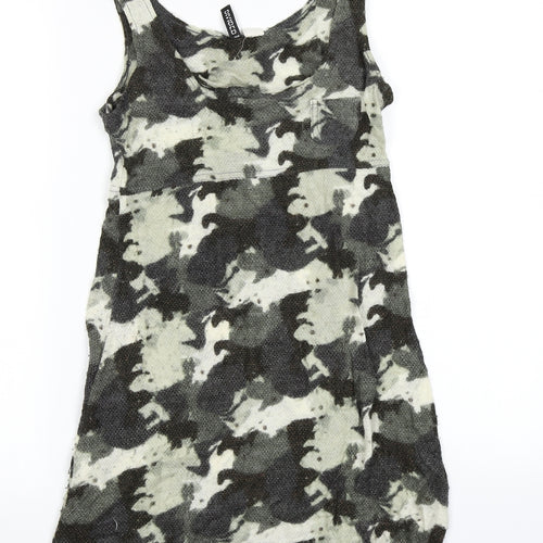 Divided Womens Green Camouflage  Bodycon  Size 4