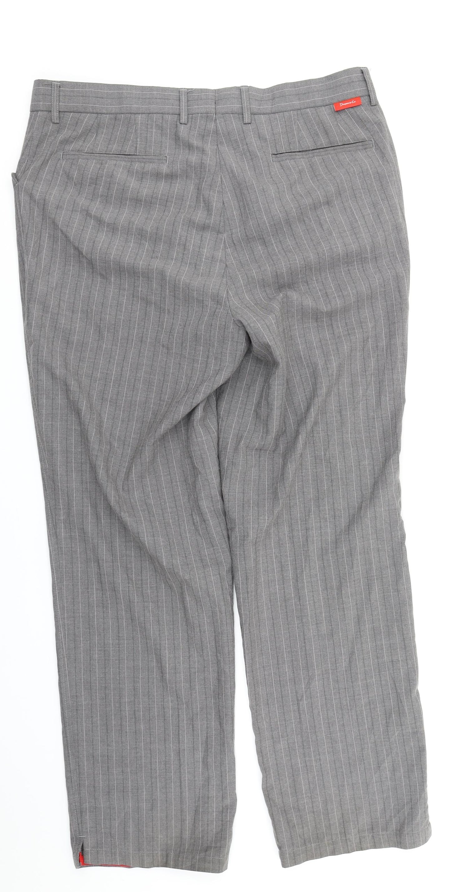 Dayers & Co Mens Grey Striped  Trousers  Size 36 in L29 in