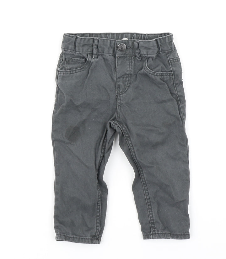 H&M Boys Grey Denim Jogger Jeans Size 12-18 Months