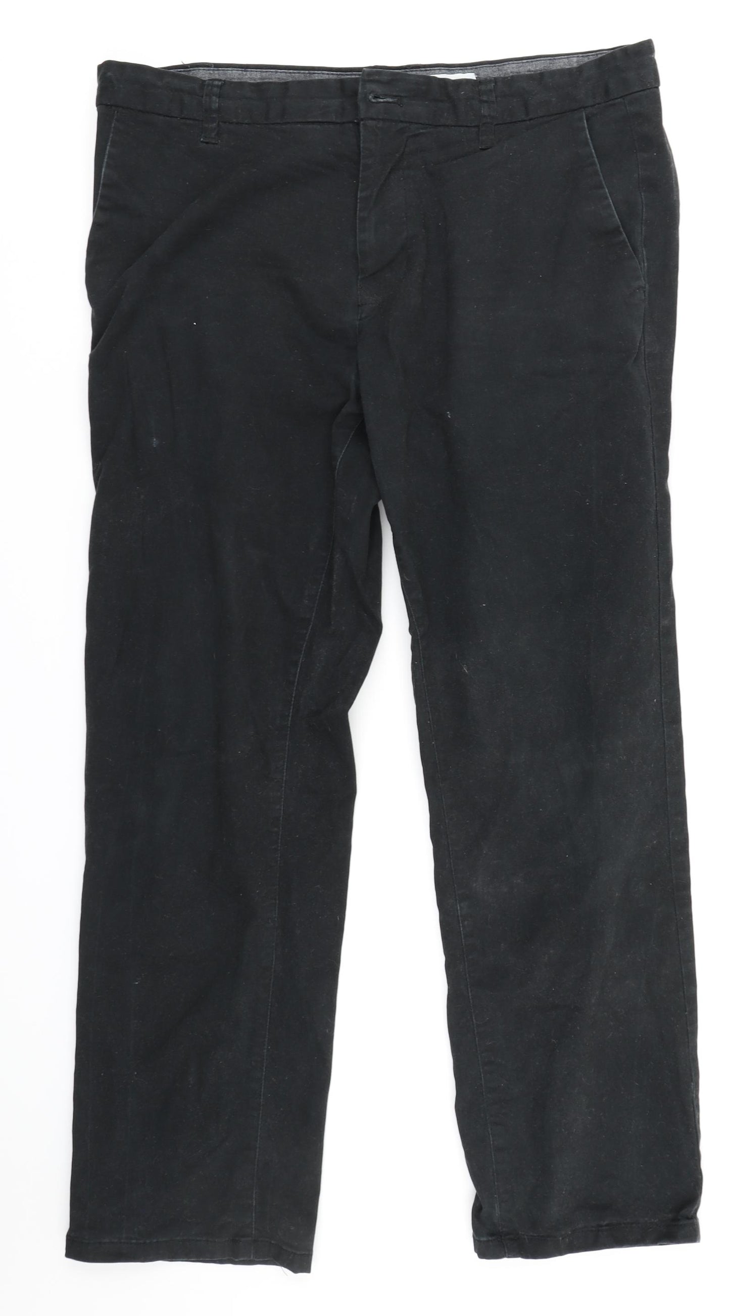 Burton Mens Black   Chino Trousers Size 34 in L26 in