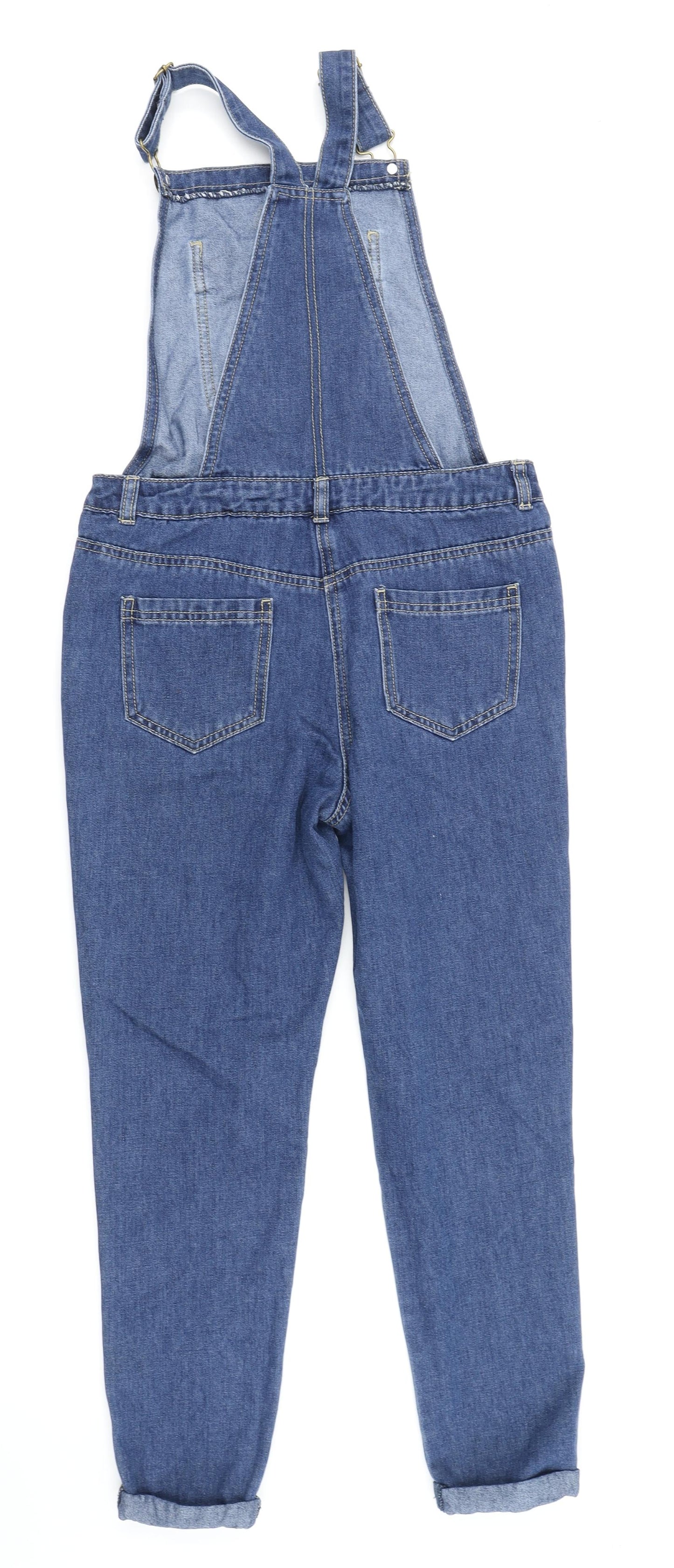 George Girls Blue  Denim Dungaree One-Piece Size 10-11 Years