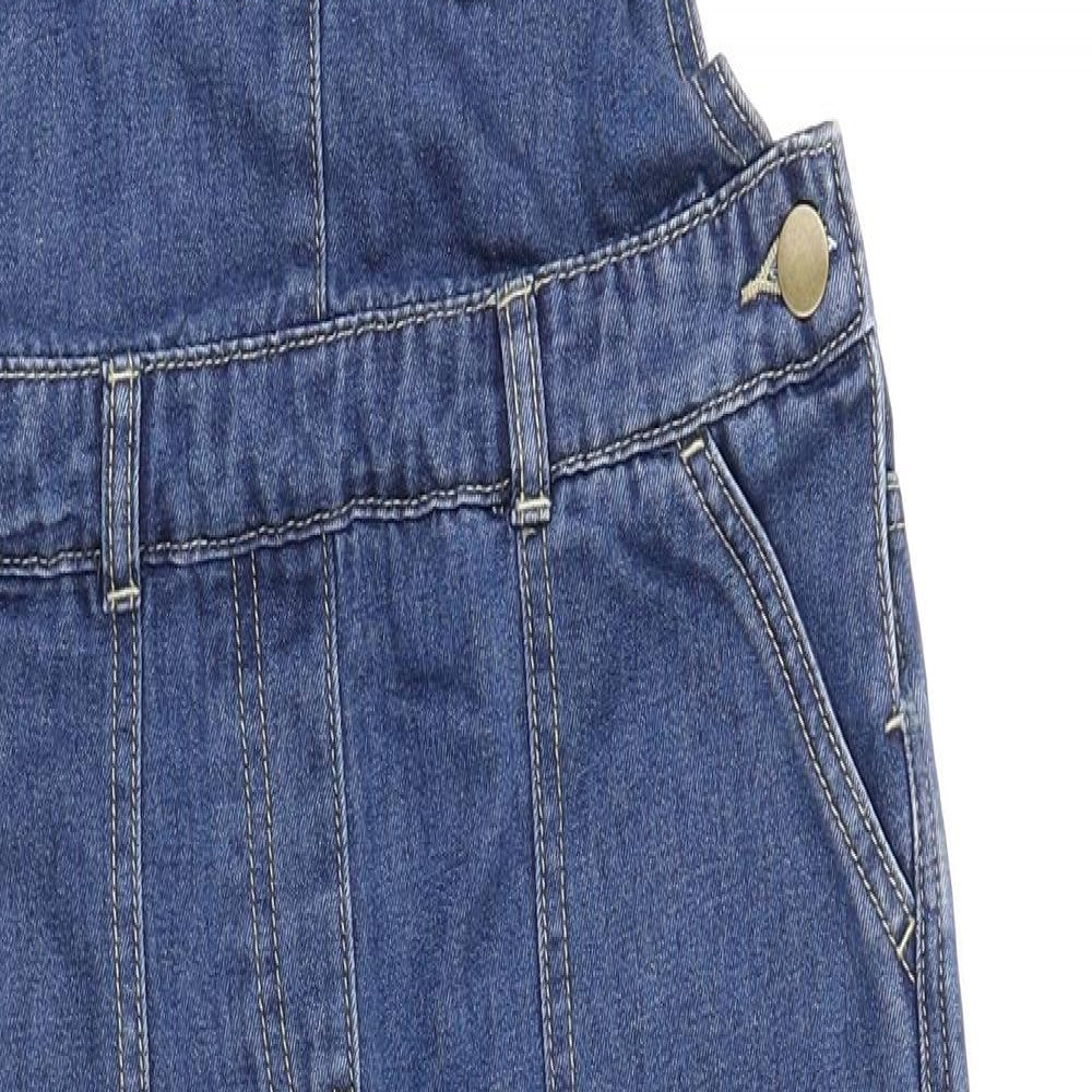 George Girls Blue  Denim Dungaree One-Piece Size 10-11 Years