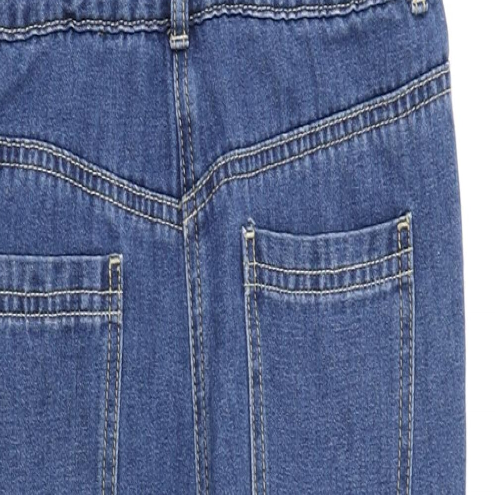 George Girls Blue  Denim Dungaree One-Piece Size 10-11 Years