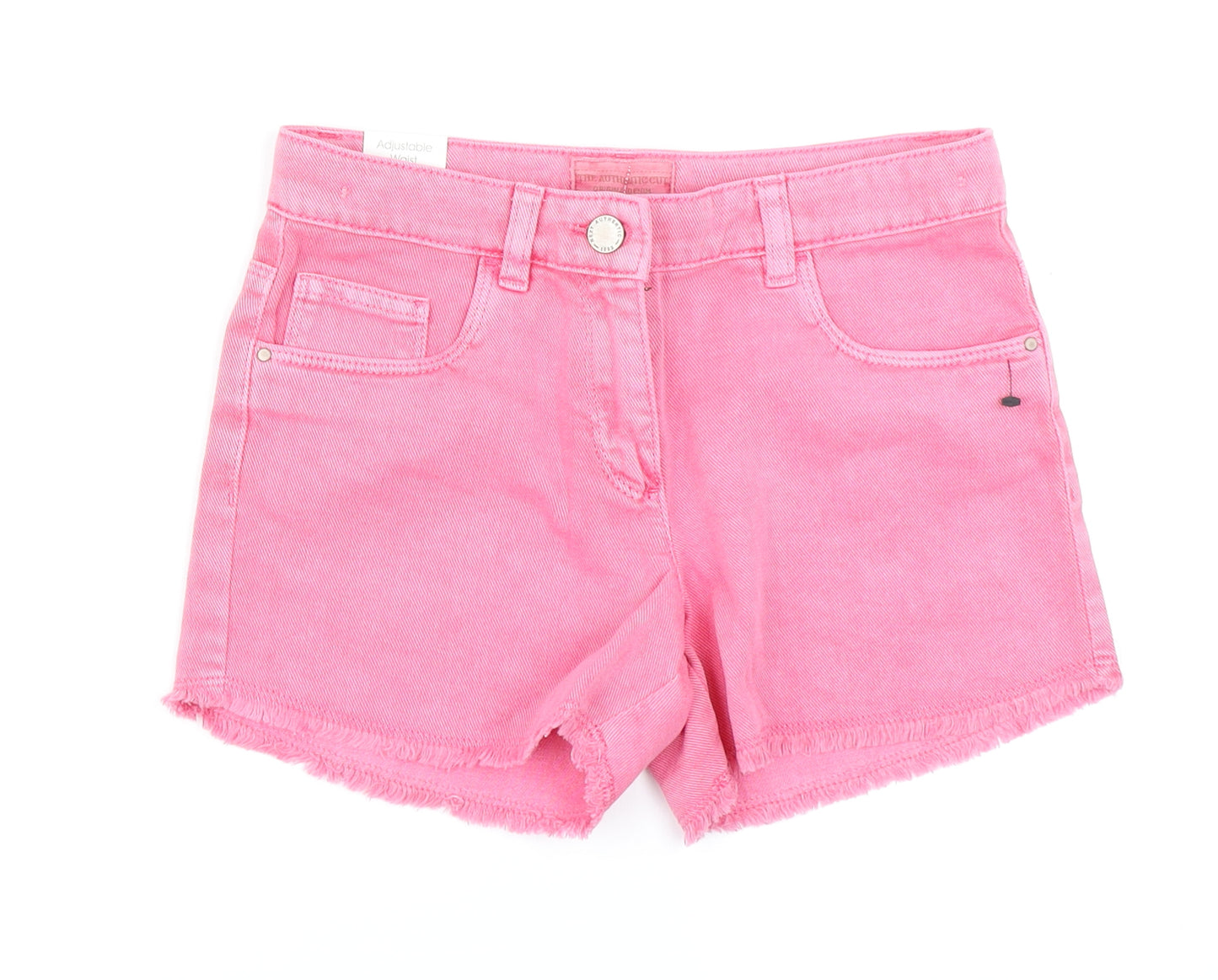 NEXT Girls Pink  Denim Cut-Off Shorts Size 10 Years