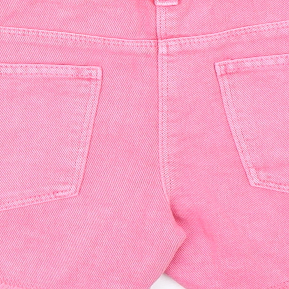 NEXT Girls Pink  Denim Cut-Off Shorts Size 10 Years