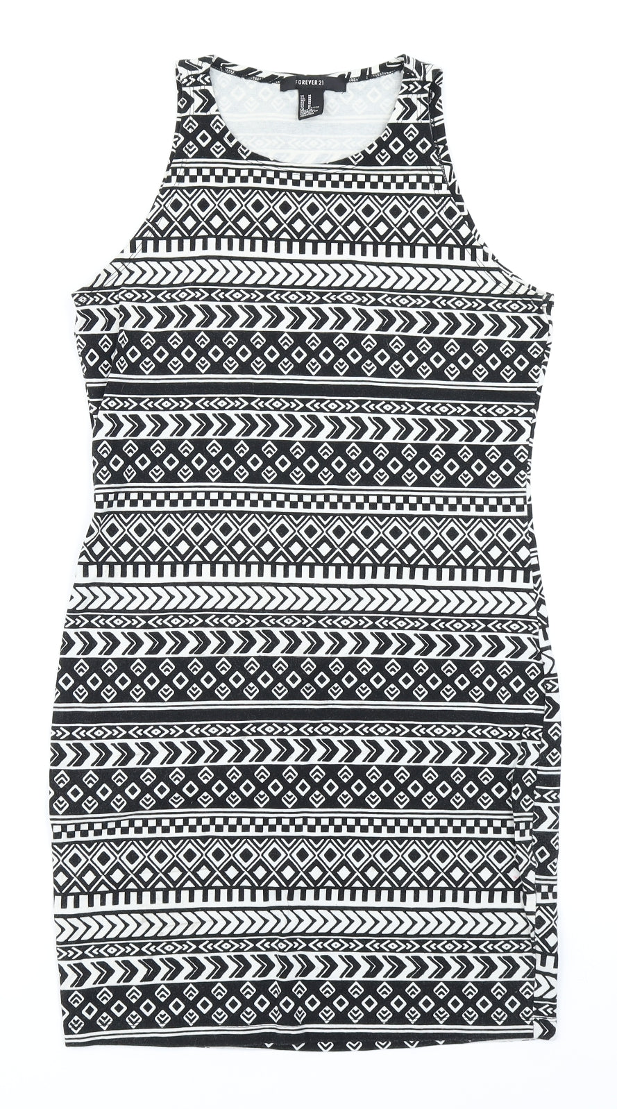 FOREVER 21 Womens Black Fair Isle  Bodycon  Size M
