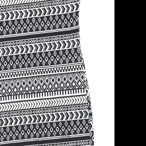 FOREVER 21 Womens Black Fair Isle  Bodycon  Size M