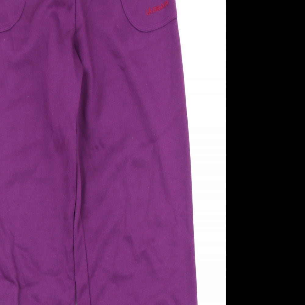 LA Gear Womens Purple   Jogger Trousers Size 12 L28 in