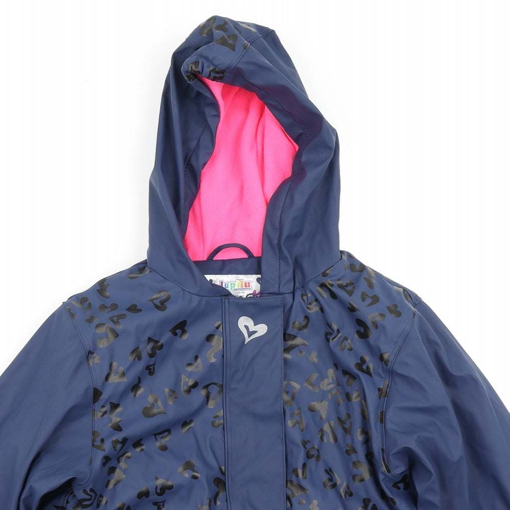 Lupilu Girls Blue   Rain Coat Coat Size 6-7 Years