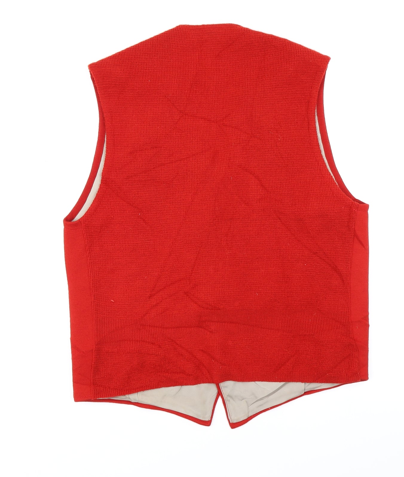 Fogg & Ellis Mens Red   Vest Jumper Size L