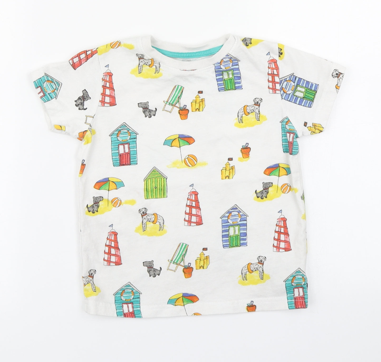 NEXT Boys White   Basic T-Shirt Size 4-5 Years