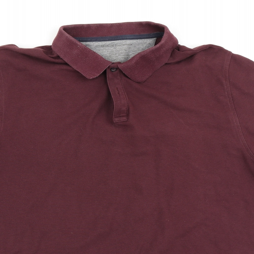 M&S Mens Purple    Polo Size 2XL