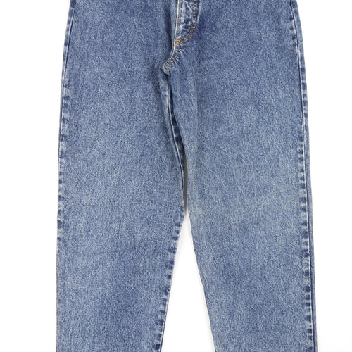 St Michaels Womens Blue  Denim Mom Jeans Size 32 in L29 in