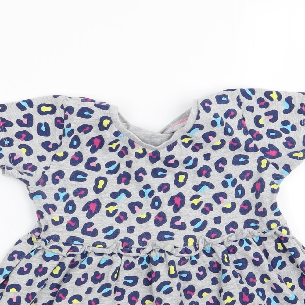 Matalan Girls Multicoloured Animal Print  Fit & Flare  Size 2-3 Years