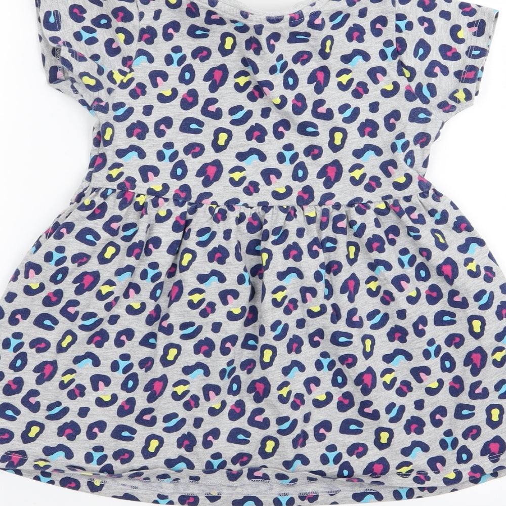 Matalan Girls Multicoloured Animal Print  Fit & Flare  Size 2-3 Years