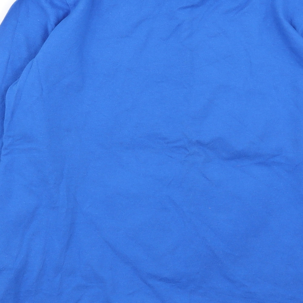 F&F Boys Blue Solid   Pyjama Top Size 12-13 Years  - christmas top