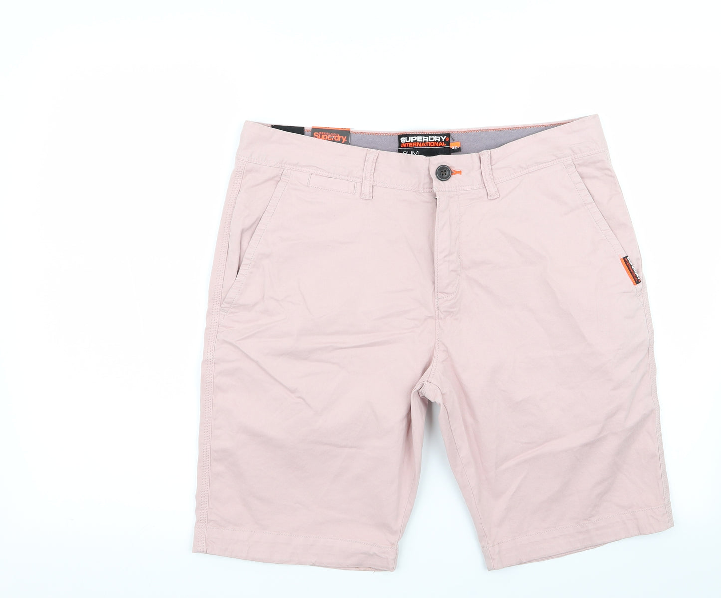 Superdry Mens Pink   Chino Shorts Size 32 in