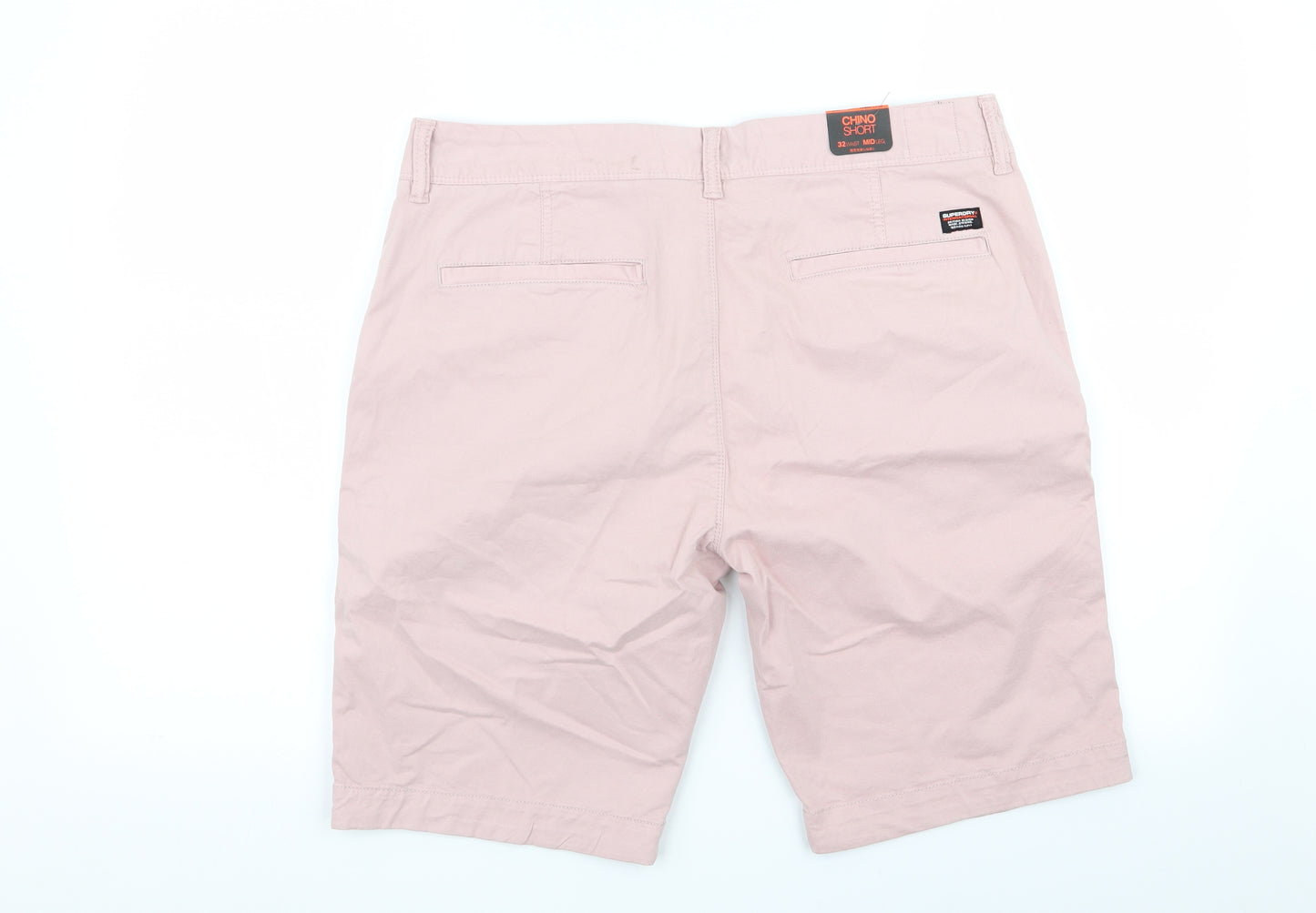Superdry Mens Pink   Chino Shorts Size 32 in