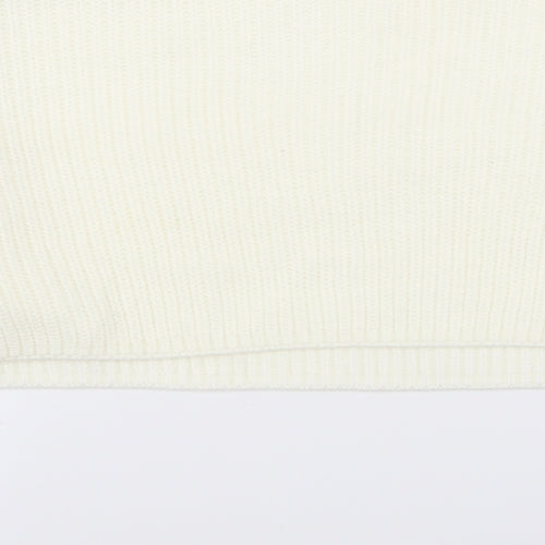 Missguided Womens White   Pullover Jumper Size M