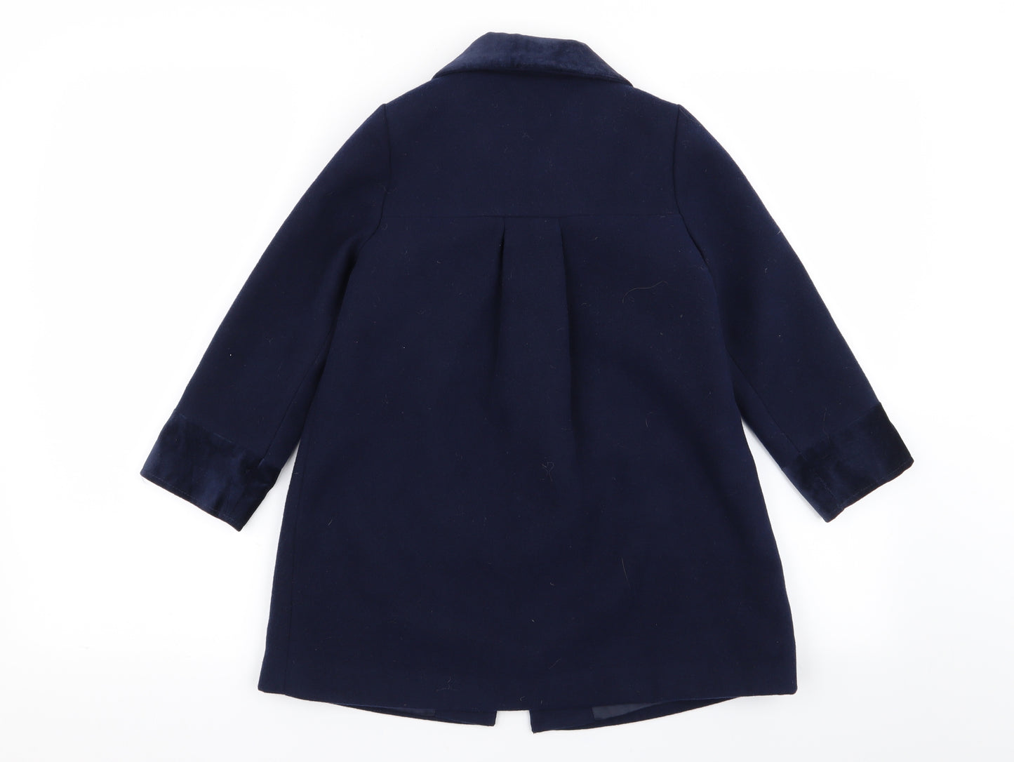 m Girls Blue   Overcoat Coat Size 5-6 Years