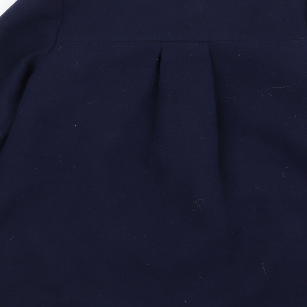 m Girls Blue   Overcoat Coat Size 5-6 Years