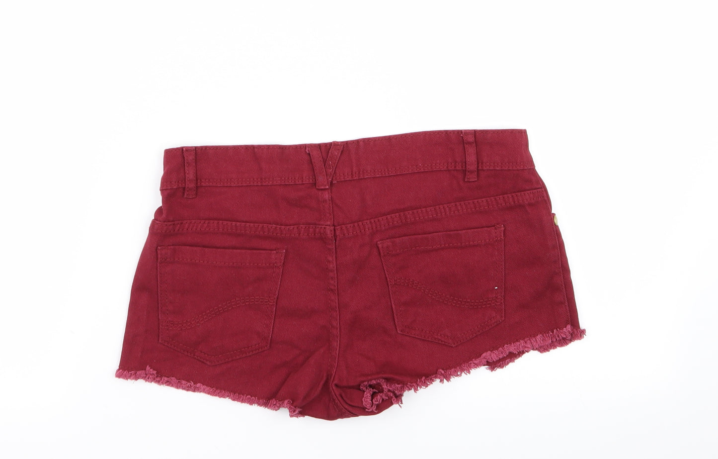 denim and co Womens Red   Hot Pants Shorts Size 8