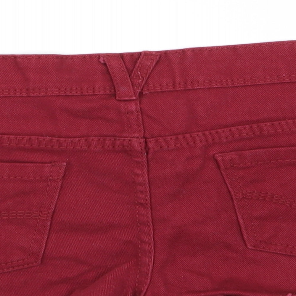 denim and co Womens Red   Hot Pants Shorts Size 8