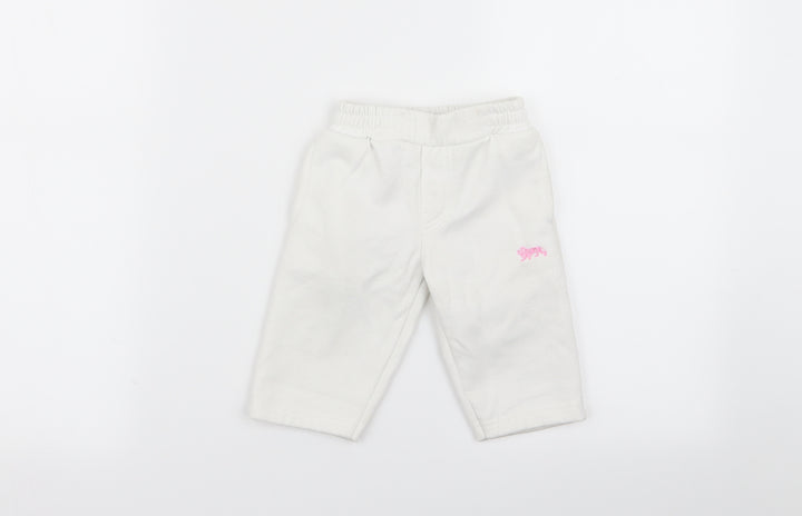 Lonsdale Girls White   Jogger Trousers Size 0-3 Months
