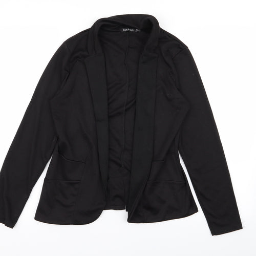 Boohoo Womens Black   Jacket Blazer Size 12