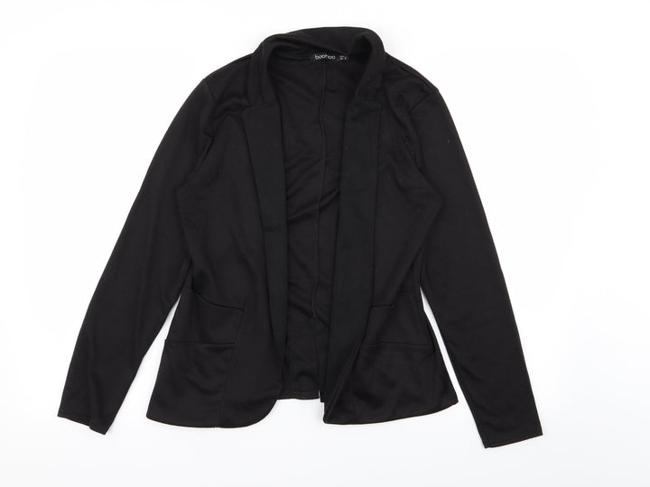 Boohoo Womens Black   Jacket Blazer Size 12